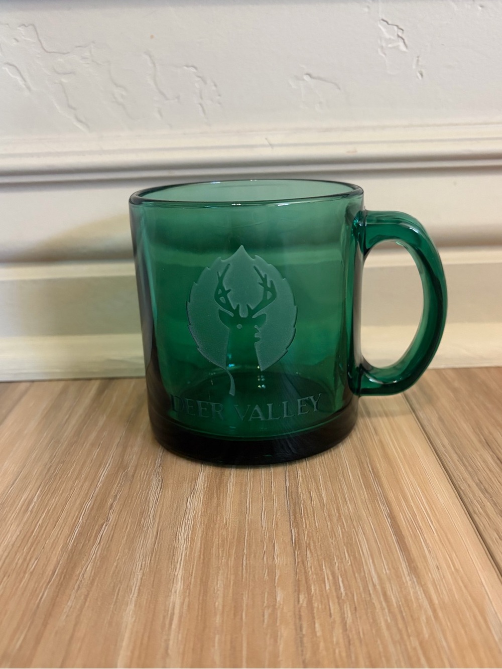 Vintage Deer Valley Ski Resort Glass Mug Rare